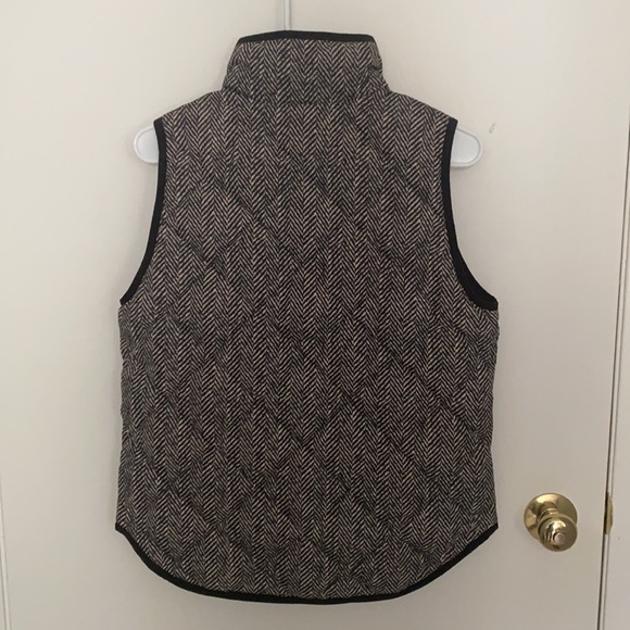 J. Crew Herringbone Puffer Vest - Picture 2 of 2